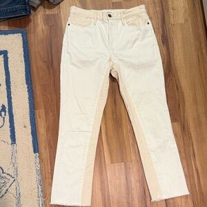 Frame Denim Women's Cream Straight Leg Jeans